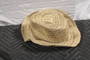 lot 356 image: Natural Plant Material Woven Hat