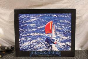 lot 361 image: Motivational Success Sailing Framed Print