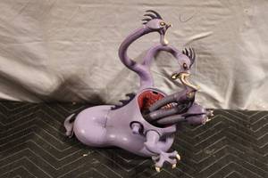 lot 370 image: Vintage Three-Headed Purple Hydra Toy Figure