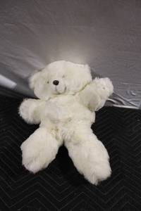 lot 398 image: Large White Plush Teddy Bear