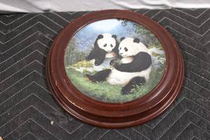 lot 408 image: Vintage G. Will Nelson Happy Together Collectible Plate with Pandas