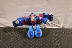 lot 436 image: Transformable Blue Action Figure Robot and Jet Toy