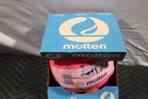 lot 440 image: Molten Official Tournament Pink Volleyball in Original Box