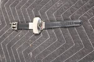 lot 442 image: Vintage Gizbo Mask Double Watch with Black Leather Strap