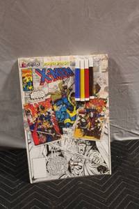 lot 461 image: Vintage X-Men Poster Pin Set with Markers