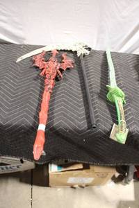lot 479 image: Set of 3 Fantasy Themed Plastic Weapons