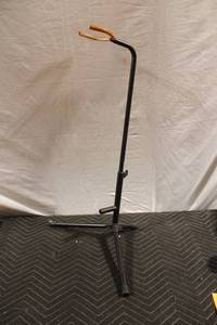 lot 480 image: Durable Black Metal Instrument Stand with Rubberized Grips