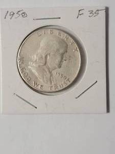 lot 49 image: 1950 Franklin Half Dollar Silver  