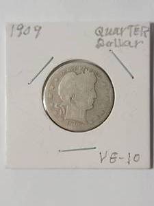 lot 68 image: 1909 Quarter Dollar Silver  