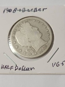 lot 72 image: 1908-O Barber Half Dollar  &nbsp90% Silver