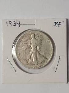 lot 74 image: 1934 Silver Liberty Half Dollar  