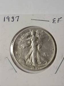 lot 77 image: 1937 Silver Liberty Half Dollar  