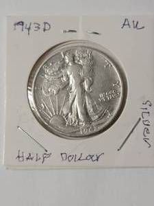 lot 83 image: 1943-D Silver Liberty Half Dollar  