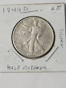 lot 84 image: 1944-D Silver Liberty Half Dollar  