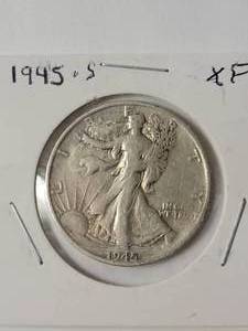 lot 85 image: 1945-S Silver Liberty Half Dollar  