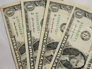 lot 99 image: 4 Star Dollars printed from Fort Worth Texas(2021,2021,2013, 2008)