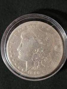 lot 7 image: 1896-O Morgan Silver Dollar