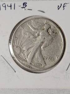 lot 81 image: 1941-S Silver Liberty Half Dollar