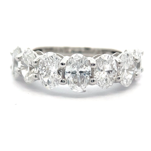 NEW 3 Carat Oval Diamond Ring in 14k White Gold $4,250 Retail VIDEO