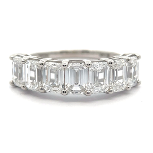 NEW 3 Carat Emerald Cut Diamond Ring in 14k White Gold VIDEO