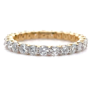 NEW 2 Carat Diamond Full Eternity Ring in 14k Yellow Gold VIDEO