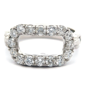 NEW 1.07 Carat Pav Diamond Paperclip Ring VIDEO