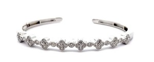 NEW 1.50 Carat Diamond Flower Hinge Bracelet Cuff Retail $995 VIDEO