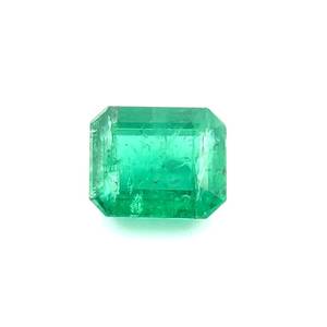 1.68 Carat Natural Colombian Emerald 7x6mm Emerald Cut