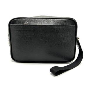Louis Vuitton Black Taiga Karuga Clutch Bag Pre-Owned Retail $800