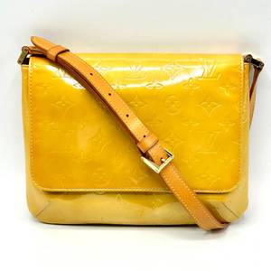 Louis Vuitton Yellow Monogram Vernis Thompson Street Shoulder Bag Pre-Owned Retail $1,150