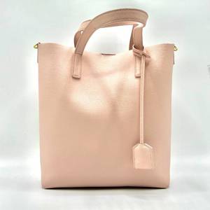 Saint Laurent Pink Leather Toy Shopping Tote Bag Pre-Owned Retail $1,000