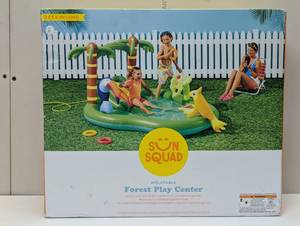 lot 9 image: 7 ft 6 in - Inflatable Forest Above Ground Pool Kids Outdoor Party Play Center