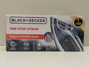 lot 10 image: BLACKDECKER Steam Iron Retractable Cord Gray