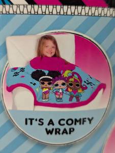 lot 13 image: LOL Snuggle Wrap - Hoodie Wrap Soft and Cozy - 29x55