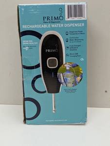 lot 28 image: Primo Rechargeable Electronic Pump Water Bottle Accessory White