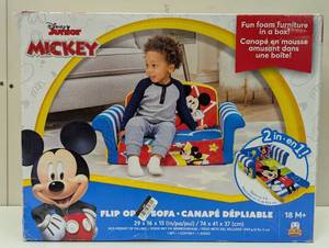 lot 46 image: Marshmallow Furniture Flip Open Sofa - Mickey Mouse