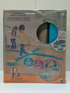 lot 47 image: B. toys Sensory Balance Beams for Active Play Balance and Build Set