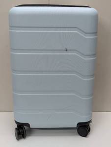 lot 57 image: Hardside Medium Checked Suitcase - Open Story