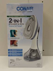 lot 65 image: Conair 2-in-1 Steamer & Iron with Gentle Temp