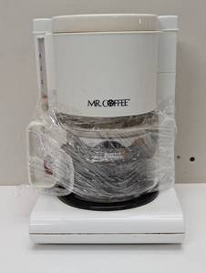 lot 70 image: Mini Mr. Coffee 4 Cup Coffe Maker - Used - Very Clean