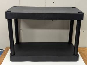 lot 93 image: 2 Tier Plastic Shelf - Brightroom - 30 x 13 x 21