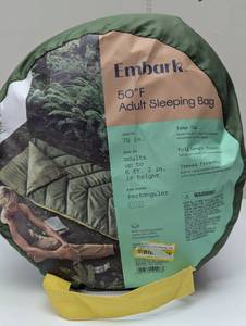 lot 39 image: Adult Sleeping Bag 50 Degree - Embark