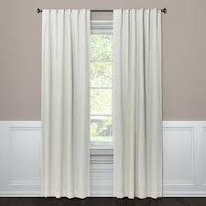 lot 146 image: Blackout Aruba Window Curtain Panel - Threshold-50W x 84L-Sour Cream