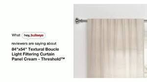 lot 148 image: 1pc Light Filtering Textural Boucle Window Curtain Panel - Threshold-54 x 84