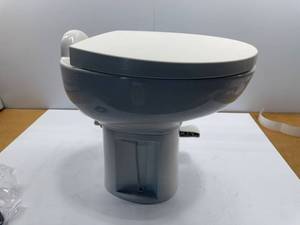 lot 22 image: Thetford 42058 Aqua-Magic Style II RV Toilet, White, High Profile