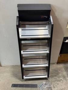 lot 51 image: Lippert Solid Step 26 Quad Manual RV Step Assembly, 8 Rise