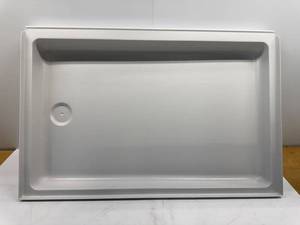lot 52 image: SHOWER PAN, SP2436RH-PW, RIGHT   HAND DRAIN ASSEMBLY