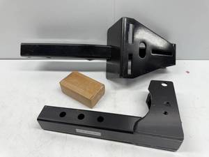 lot 114 image: Extreme Max Pivoting Fold Down Hitch Mount Spare Tire Carrier for 2 Receivers - 5001.5831