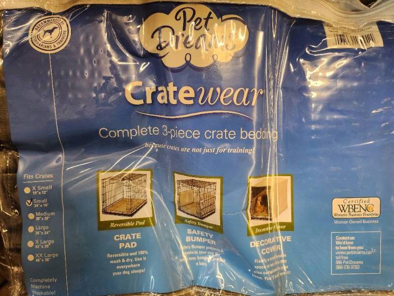 3 Piece Pet Crate Bedding Kit