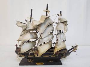 Fragata Espanola Ano 1780. Vintage Spanish Frigate Wooden Model Sailing Ship